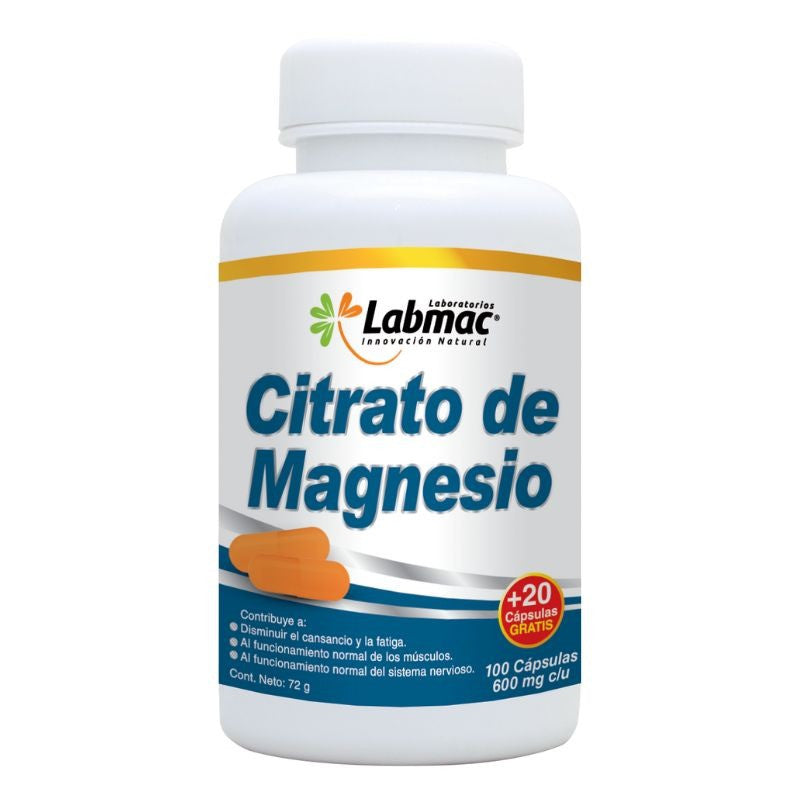 ZenMag Citrato de Magnesio Ultra Concentrado Premium Importado Americano 100 Capsulas Mejora Calidad del Sueño Mayor Energía Durante el Día Ayuda a Fortalecer tu Cuerpo