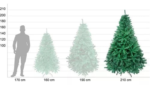 Arbol De Navidad Robusto 2.10 M Verde 13