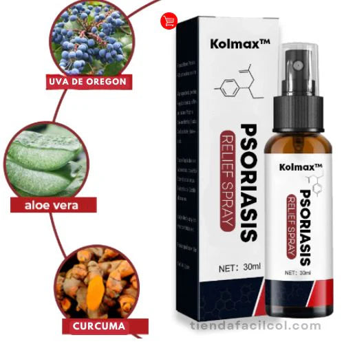 Adiós a la Picazón y la Irritación en Días - Spray Alivio Psoriasis KOLMAX