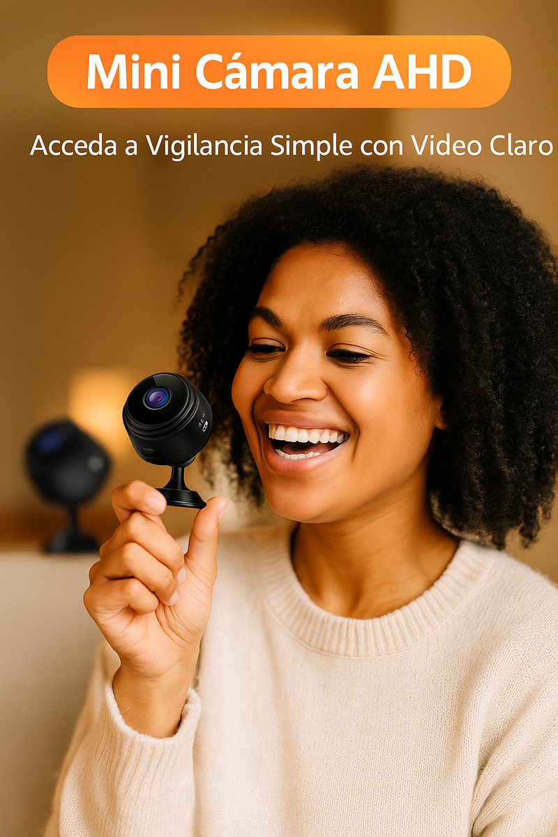 🔥 SpyVision 360° Ultra HD – Compacta, con WiFi y Visión Día/Noche