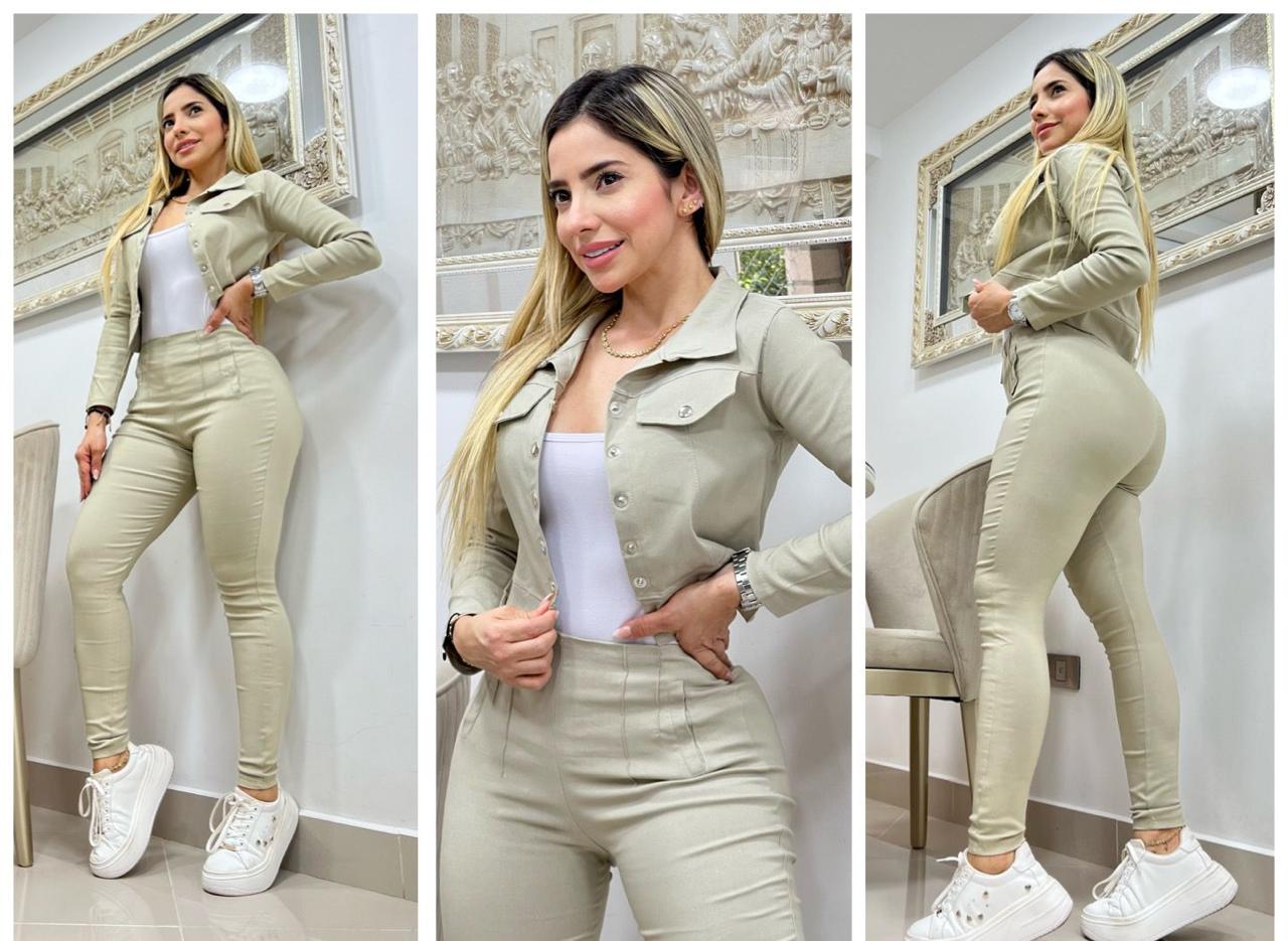 Conjunto 3 piezas de Dama chaqueta 2091